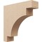 Ekena Millwork 5"W x 20"D x 20"H Thin Mediterranean Rough Cedar Woodgrain TimberThane Corbel, Primed Tan CORUR05X20X20MEDRCPR - alternate 1